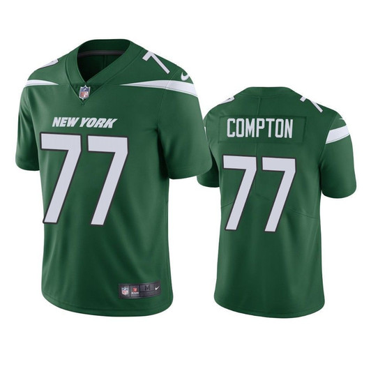 New York Jets 77 Tom Compton Green Vapor Untouchable Limited Mens 3D Jersey