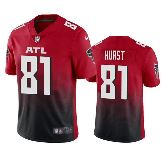 Atlanta Falcons Hayden Hurst Red 2021 2Nd Alternate Vapor Limited Mens 3D Jersey