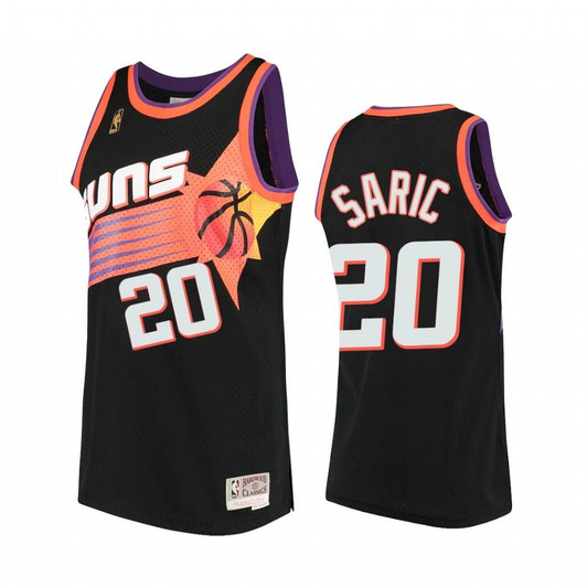 Dario Saric #20 Phoenix Suns Hardwood Classics Jersey Black
