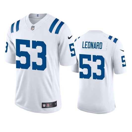Indianapolis Colts Darius Leonard White 2021 Vapor Limited Mens 3D Jersey