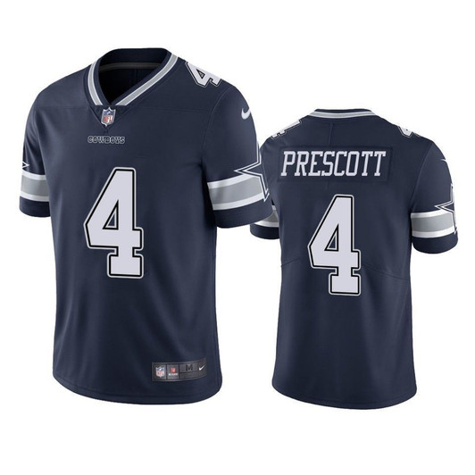 Dallas Cowboys Dak Prescott Navy Vapor Untouchable Limited 3D Jersey