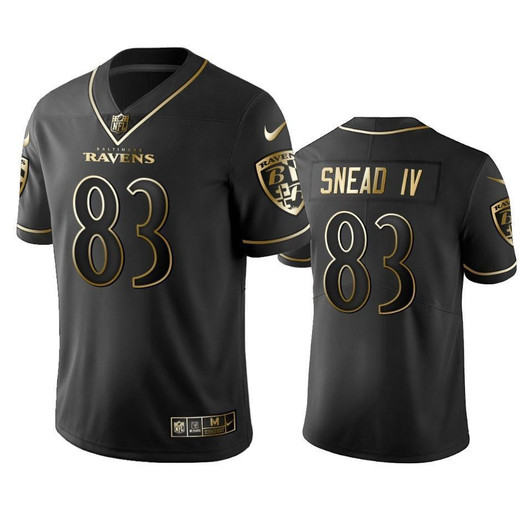 Baltimore Ravens Willie Snead Iv Black Golden Edition 2021 Vapor Untouchable Limited Mens 3D Jersey