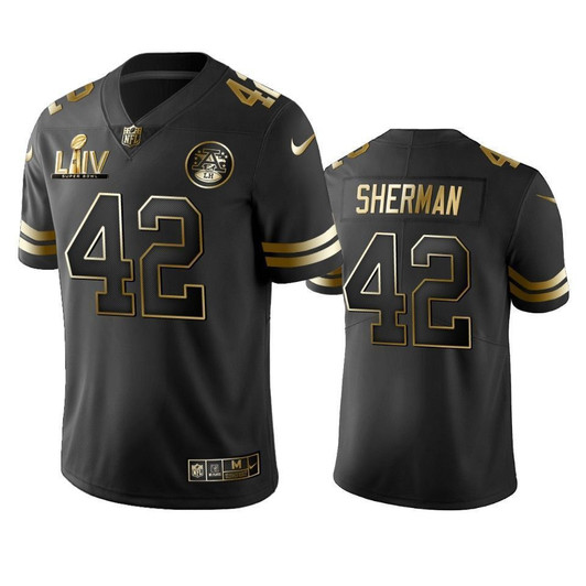 Anthony Sherman Chiefs Black Super Bowl Liv Golden Edition 3D Jersey