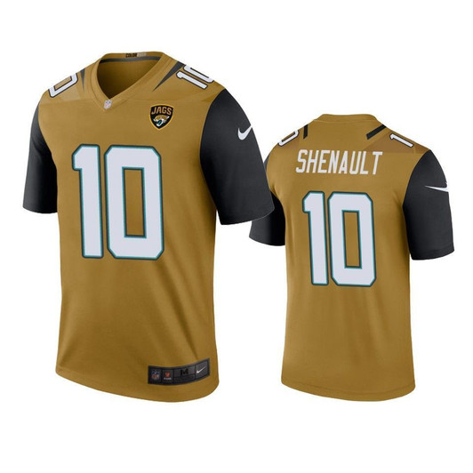 Jacksonville Jaguars Laviska Shenault Bold Gold Color Rush Legend 3D Jersey