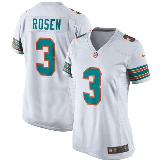 Josh Rosen Miami Dolphins Wogame White 3D Jersey
