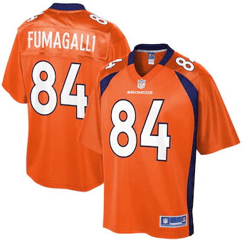 Troy Fumagalli Denver Broncos Nfl Pro Line Player Orange 3D Jersey