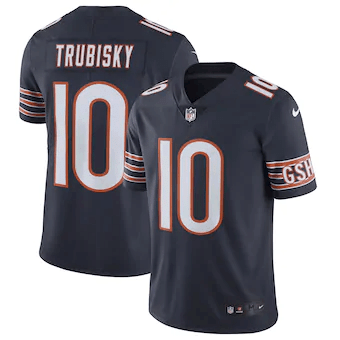 Mitchell Trubisky Chicago Bears Vapor Untouchable Limited Navy 3D Jersey