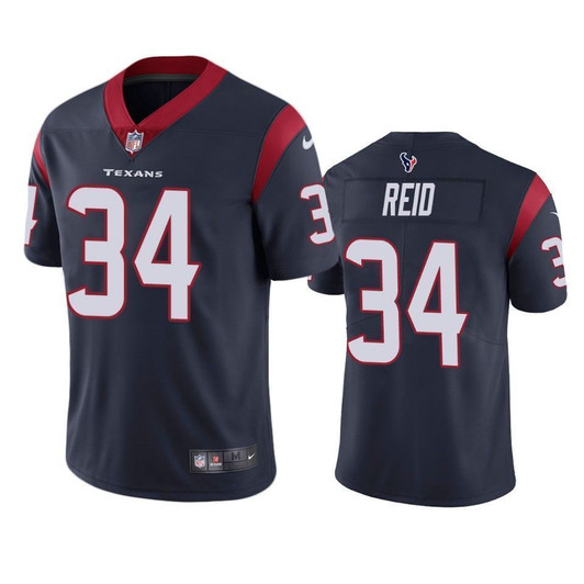 Houston Texans John Reid Navy Vapor Untouchable Limited 3D Jersey