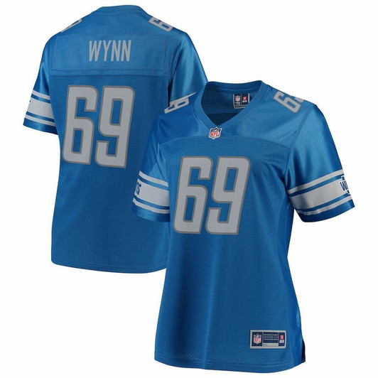 Jonathan Wynn Detroit Lions Nfl Pro Line Woteam Player Blue 3D Jersey