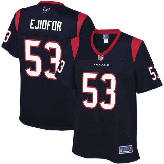 Duke Ejiofor Houston Texans Nfl Pro Line Woplayer Navy 3D Jersey