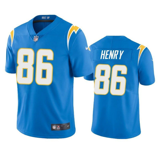 Los Angeles Chargers Hunter Henry Powder Blue 2021 Vapor Limited Mens 3D Jersey