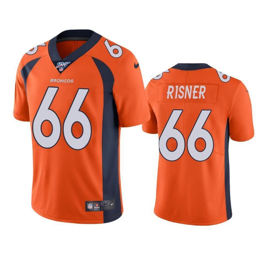 Denver Broncos Dalton Risner Orange 100Th Season Vapor Limited 3D Jersey
