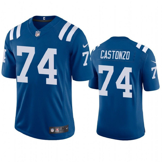 Indianapolis Colts Anthony Castonzo Royal 2021 Vapor Limited Mens 3D Jersey