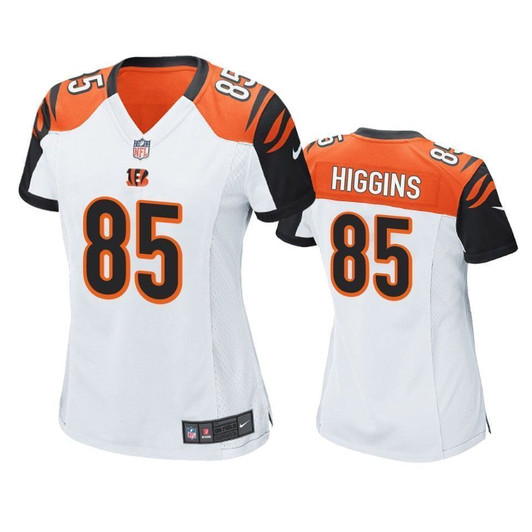 Cincinnati Bengals Tee Higgins White 2021 Nfl Draft Game 3D Jersey