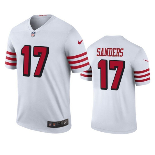 San Francisco 49Ers Emmanuel Sanders White Color Rush Legend 3D Jersey