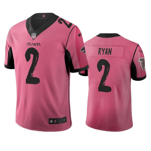 Atlanta Falcons Matt Ryan Pink City Edition Vapor Limited 3D Jersey