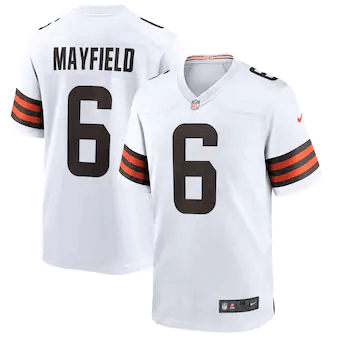 Baker Mayfield Cleveland Browns Player Game White 3D Jersey