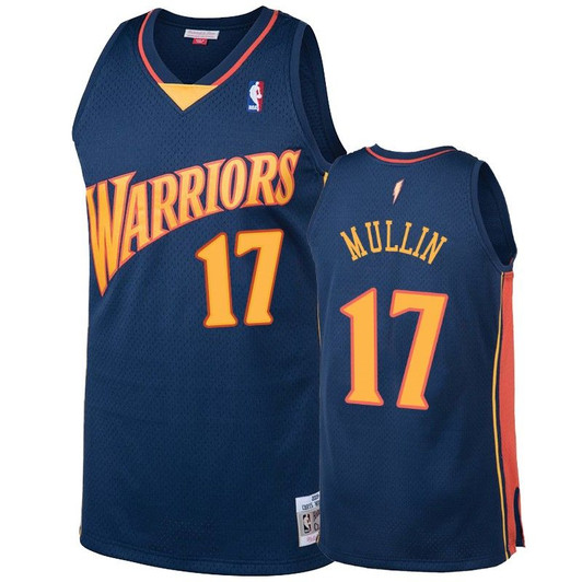 Golden State Warriors #17 Chris Mullin Navy 2009-10 Hardwood Classics Jersey