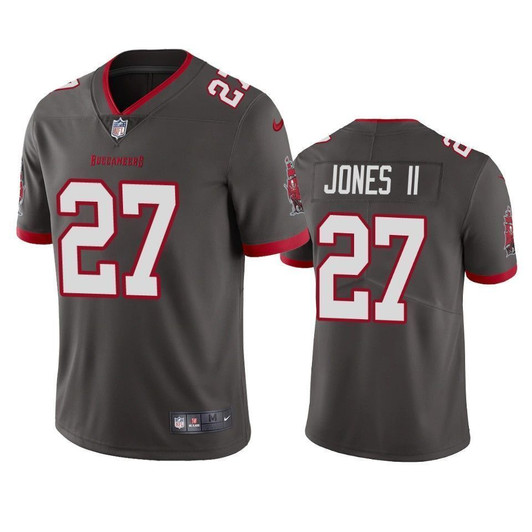 Tampa Bay Buccaneers Ronald Jones Ii Pewter 2021 Vapor Limited Mens 3D Jersey