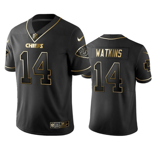Kansas City Chiefs Sammy Watkins Black Golden Edition 2021 Vapor Untouchable Limited Mens 3D Jersey