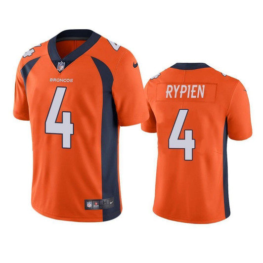 Brett Rypien Denver Broncos Orange Vapor Limited 3D Jersey
