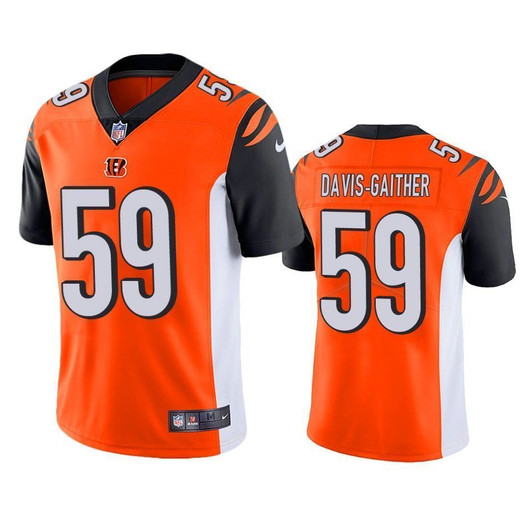 Cincinnati Bengals Akeem Davis Gaither Orange Vapor Untouchable Limited 3D Jersey
