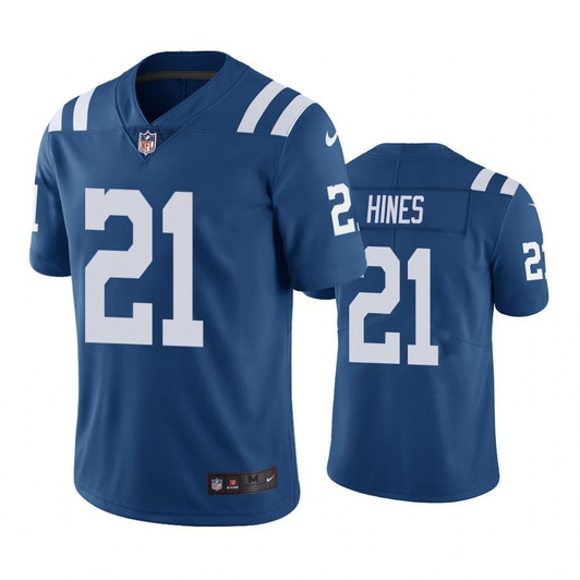 Indianapolis Colts Nyheim Hines Royal Color Rush Limited 3D Jersey