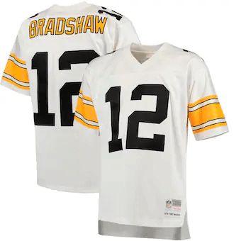 Terry Bradshaw Pittsburgh Steelers Mitchell & Ness Retired Player Legacy White 3D Jersey