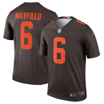 Baker Mayfield Cleveland Browns Alternate Legend Brown 3D Jersey