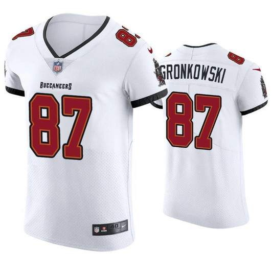 Tampa Bay Buccaneers Rob Gronkowski Vapor Elite White 3D Jersey