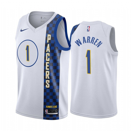 T.J. Warren Indiana Pacers 2019-20 City White Jersey