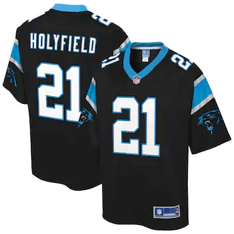 Elijah Holyfield Carolina Panthers Nfl Pro Line Team Color Player Black 3D Jersey