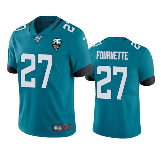 Jacksonville Jaguars Leonard Fournette Teal 25Th Anniversary Vapor Limited 3D Jersey