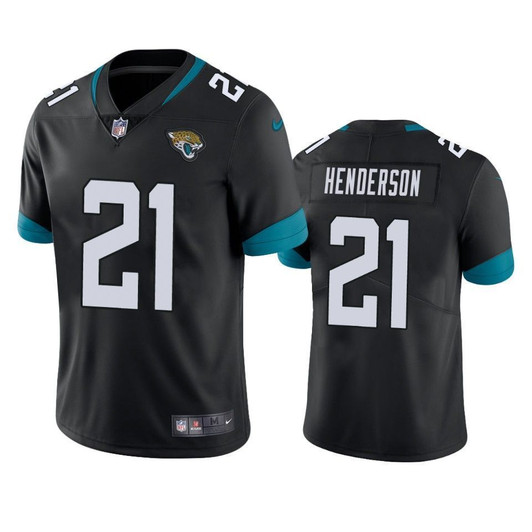 Jacksonville Jaguars C.J. Henderson Black 2021 Nfl Draft Vapor Limited 3D Jersey