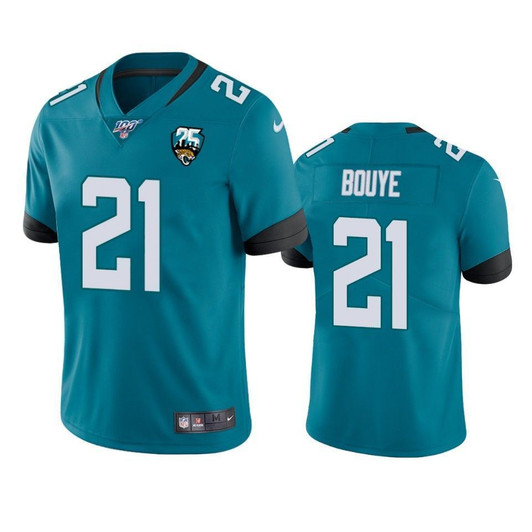 Jacksonville Jaguars A.J. Bouye Teal 25Th Anniversary Vapor Limited 3D Jersey