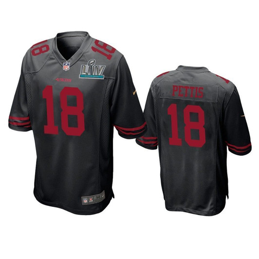San Francisco 49Ers Dante Pettis Black Super Bowl Liv Game 3D Jersey
