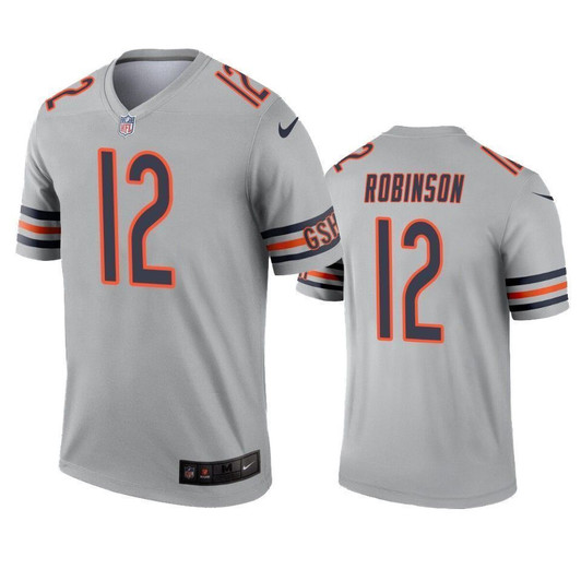 Chicago Bears Allen Robinson Silver Inverted Legend 3D Jersey