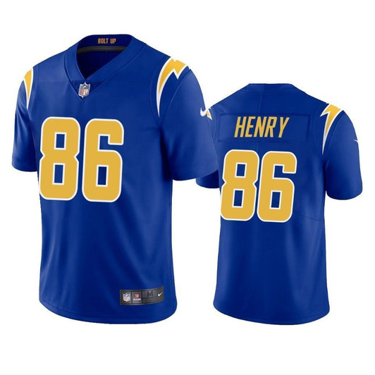 Los Angeles Chargers Hunter Henry Royal 2021 2Nd Alternate Vapor Limited Mens 3D Jersey