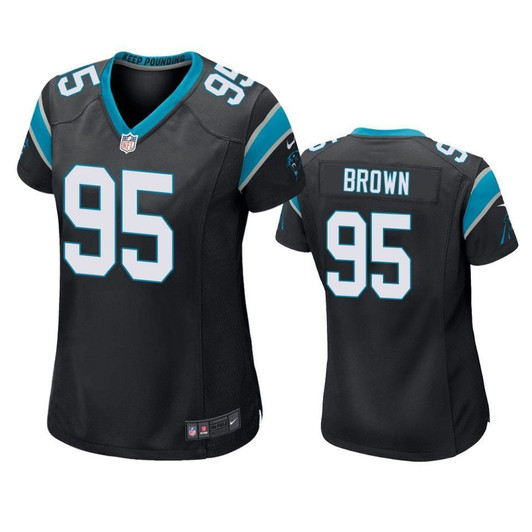Carolina Panthers Derrick Brown Black 2021 Nfl Draft Game 3D Jersey