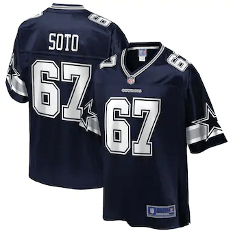 Shakir Soto Dallas Cowboys Nfl Pro Line Team Player Navy 3D Jersey