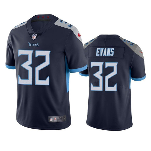 Tennessee Titans Darrynton Evans Navy Vapor Untouchable Limited 3D Jersey