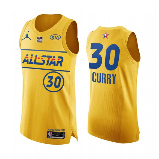 Stephen Curry 2021 All-Star  Jersey Gold Western Conference Warriors Uniform