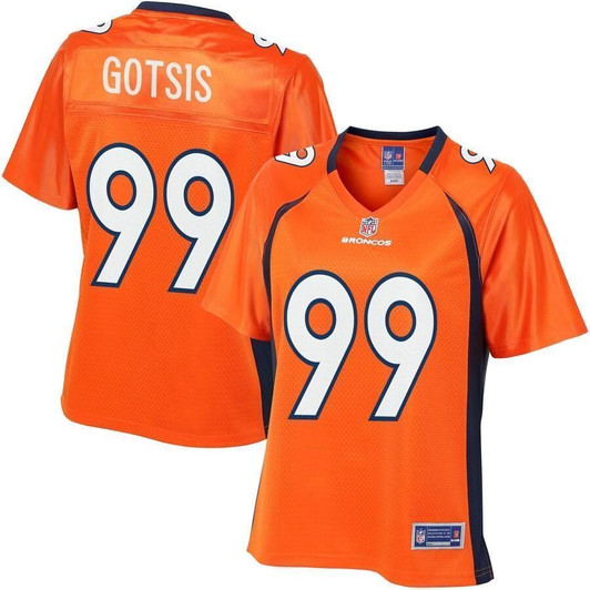 Adam Gotsis Denver Broncos Nfl Pro Line Woplayer Orange 3D Jersey