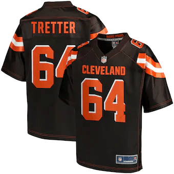 J.C. Tretter Cleveland Browns Nfl Pro Line Player Brown 3D Jersey