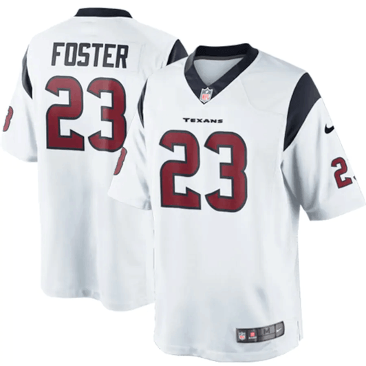 Arian Foster Houston Texans Limited White 3D Jersey