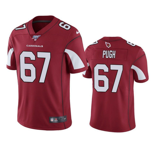 Arizona Cardinals Justin Pugh Cardinal 100Th Season Vapor Limited 3D Jersey