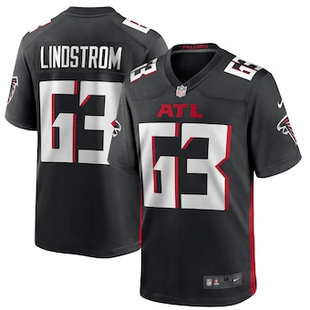 Chris Lindstrom Atlanta Falcons Game Black 3D Jersey