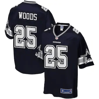 Xavier Woods Dallas Cowboys Nfl Pro Line Player Navy 3D Jersey
