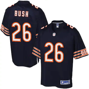 Deon Bush Chicago Bears Nfl Pro Line Player Navy 3D Jersey