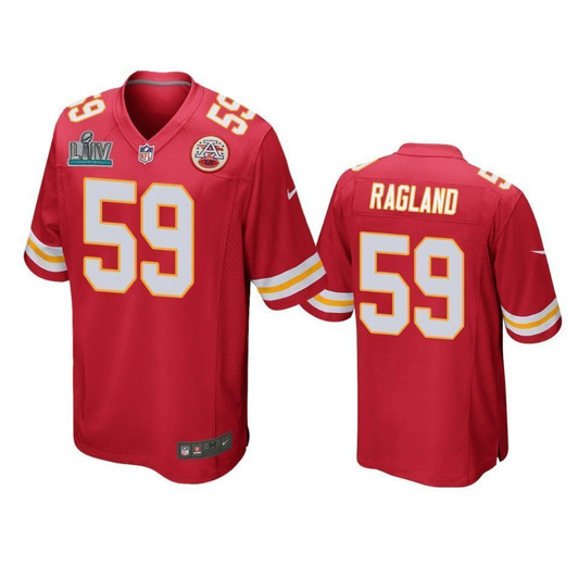 Kansas City Chiefs Reggie Ragland Red Super Bowl Liv Game 3D Jersey